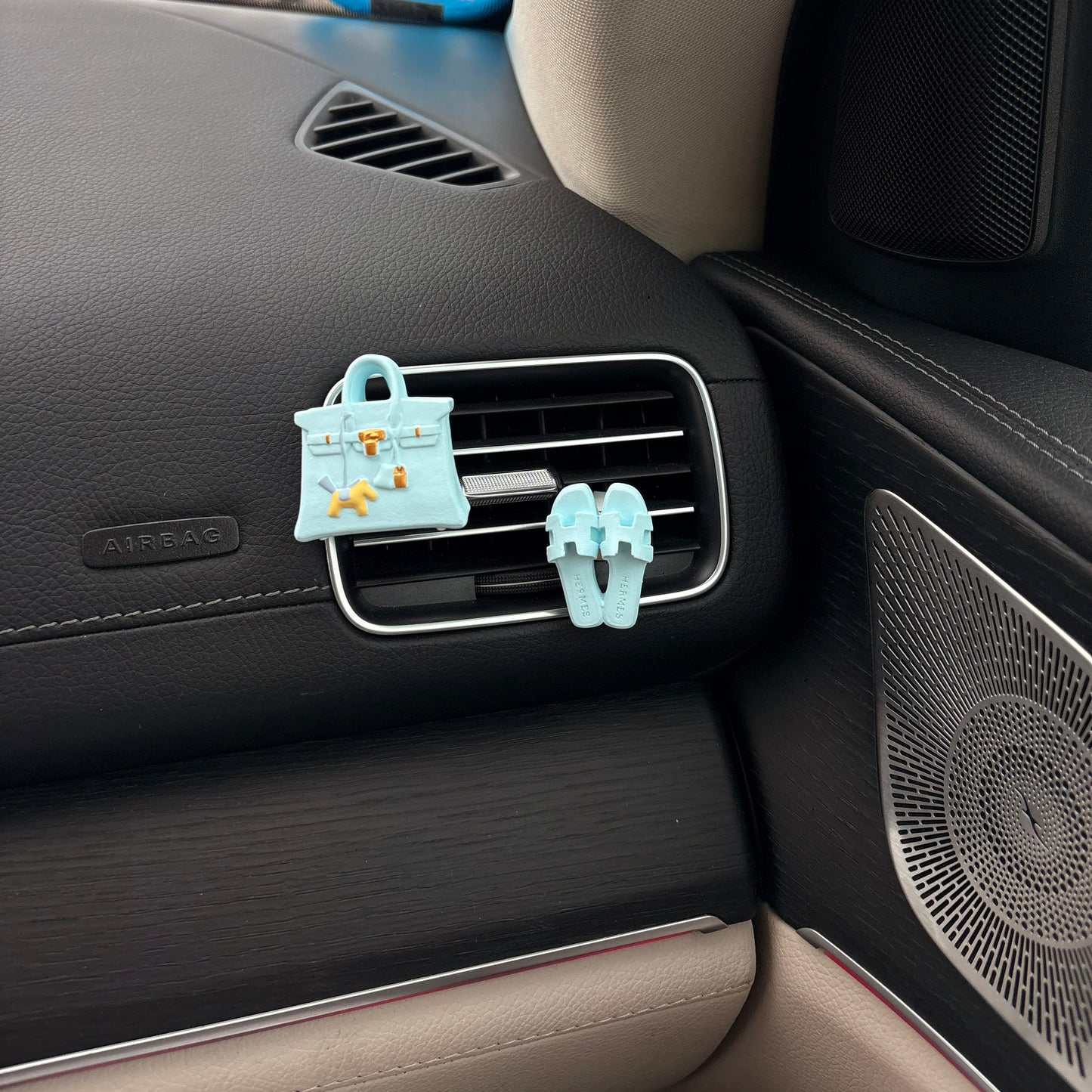 Set Ambientador Coche Azul Celeste – Aroma Brisa Azul