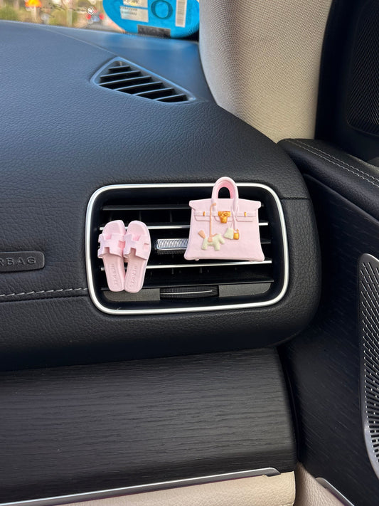 Set Ambientador Coche Rosa Milky – Aroma Gardenia