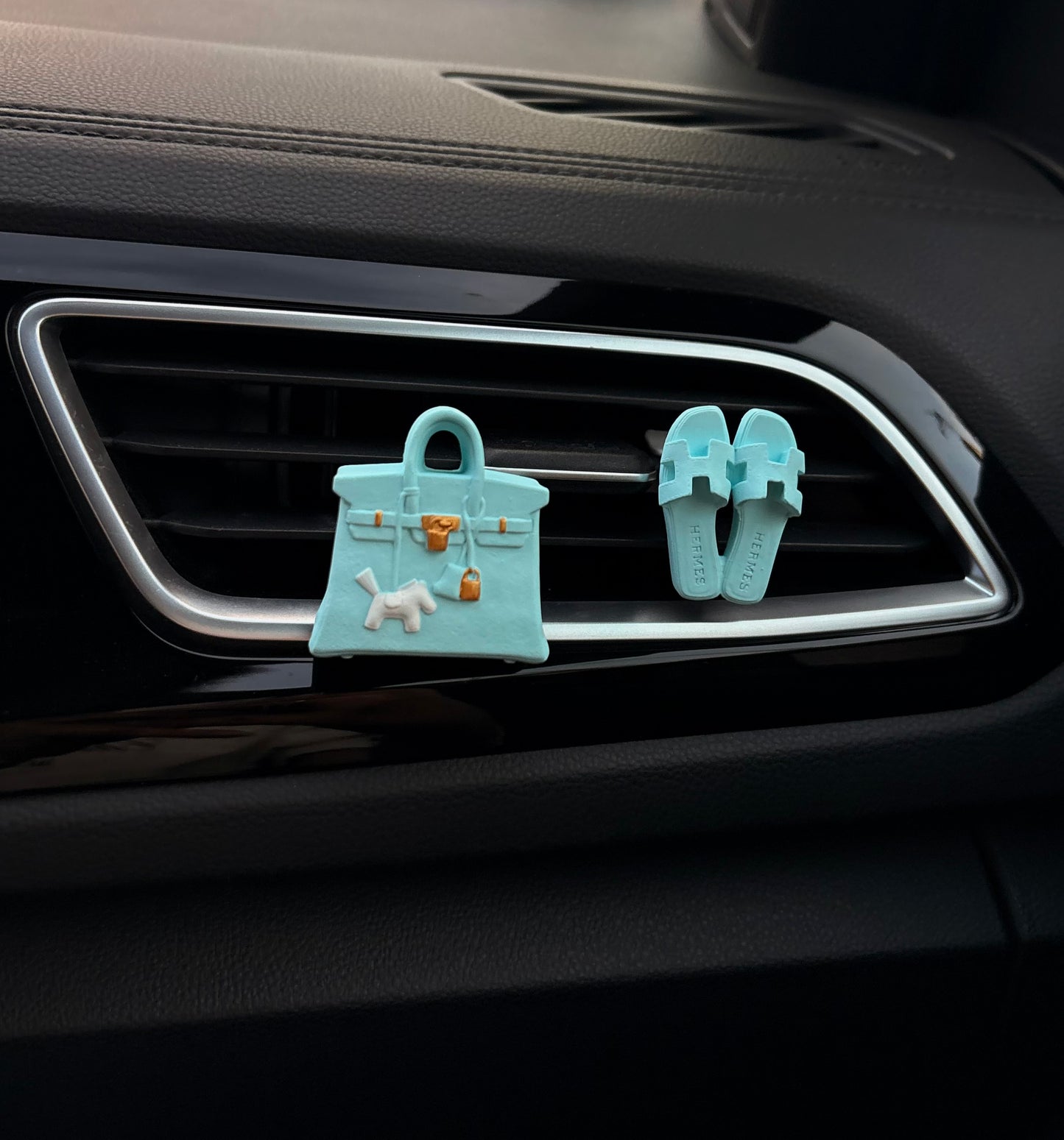 Set Ambientador Coche Azul Tiffany – Aroma Brisa Azul