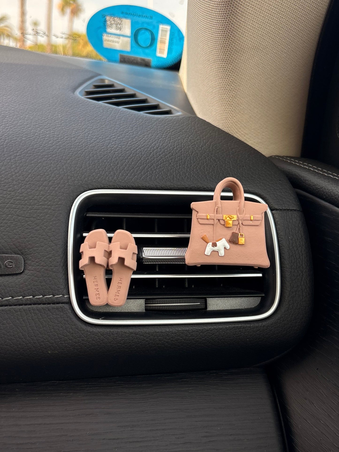 Set Ambientador Coche Taupe – Aroma Té Blanco