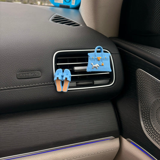 Set Ambientador Coche Azul – Aroma Sal Marina