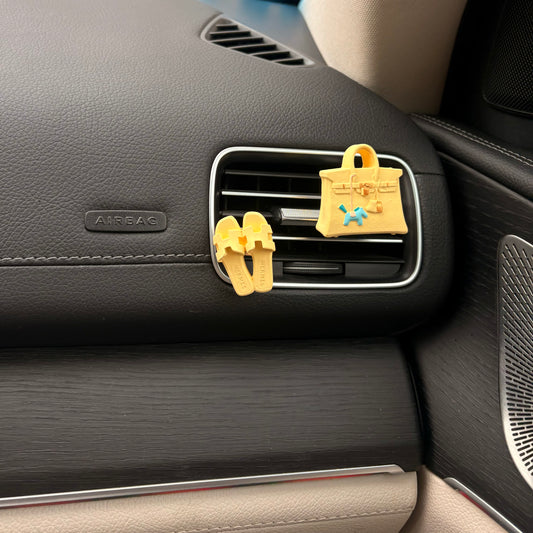 Set Ambientador Coche Amarillo – Aroma Flor de Osmanto